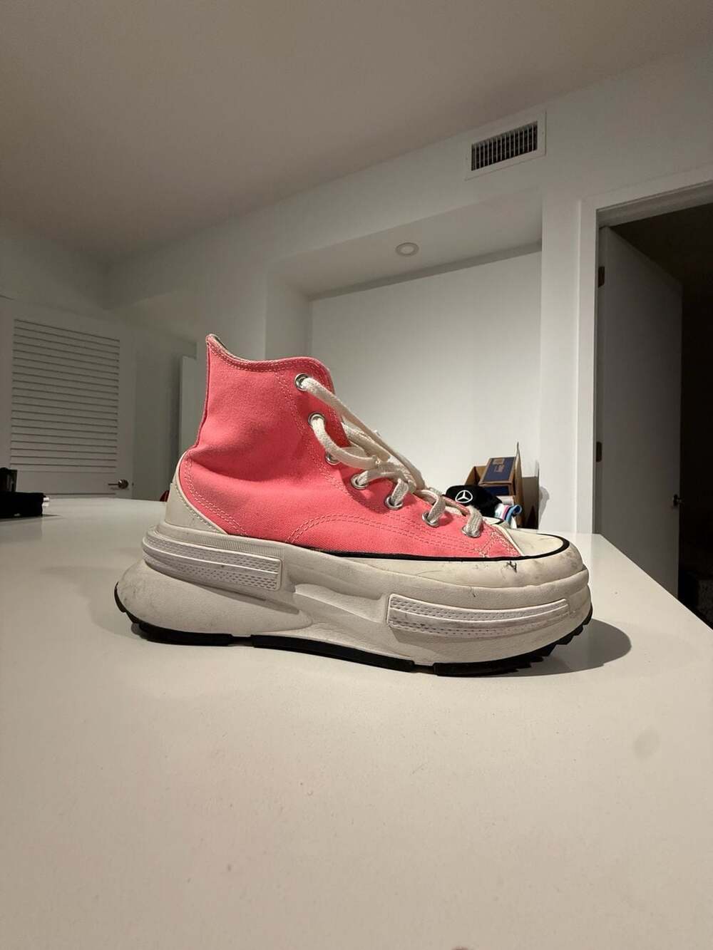 Converse Run Star Legacy CX High Top Pink Sneakers Size 8.5 - Picture 1 of 11